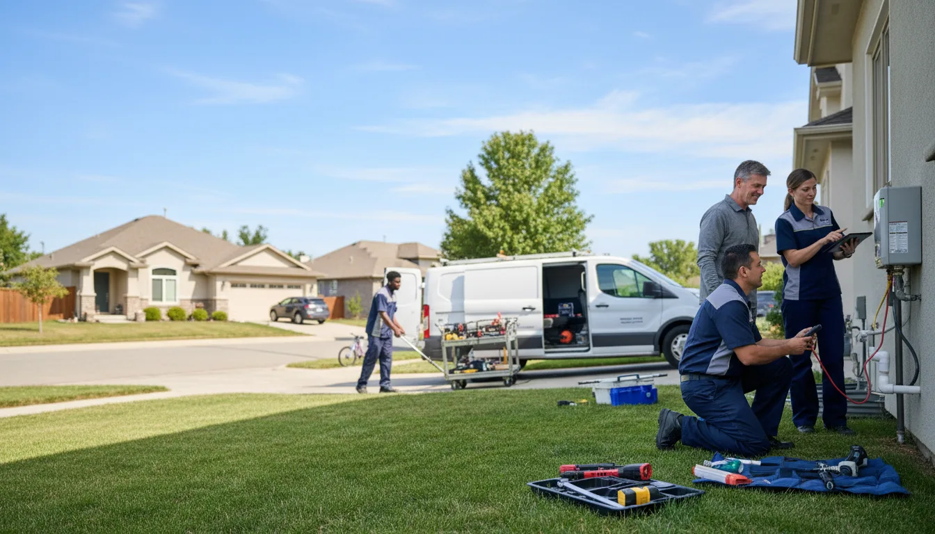 Tankless water heater service in Round Top, TX